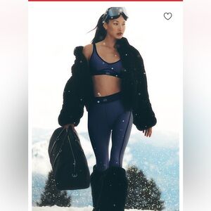 ALO Yoga Airlift High-Waist 7/8 Line up Legging-Navy size small